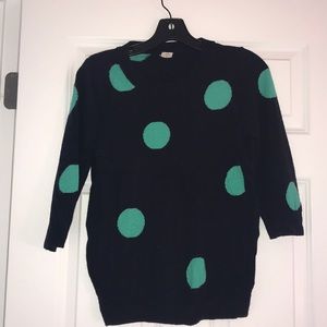 J. Crew polka dot sweater